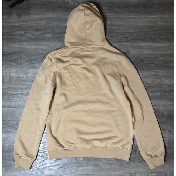 NWT Buffalo David Bitton Sweatshirt Hoodie Men's M Camel Embossed Pullover Logo - Picture 7 of 7